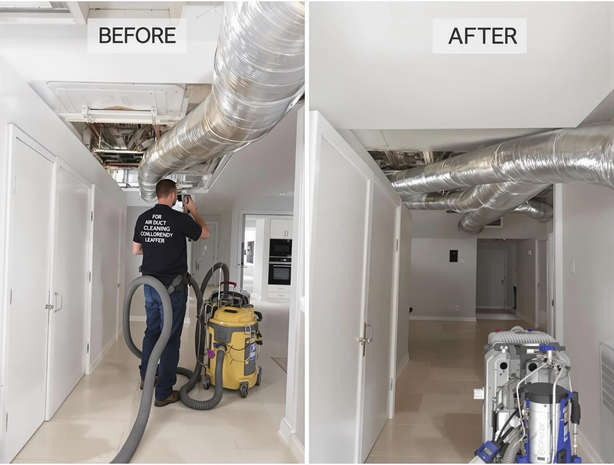 Lakewood Air Duct Cleaning professional performing thorough air duct cleaning in Lakewood