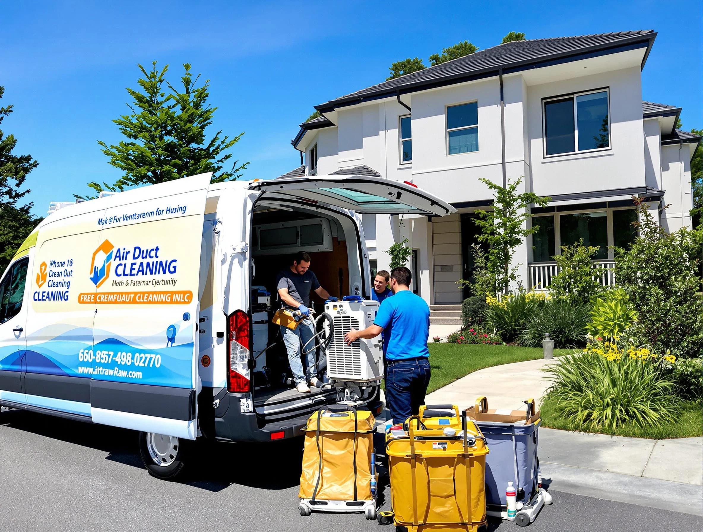 Lakewood Air Duct Cleaning technician performing professional air duct cleaning in Lakewood