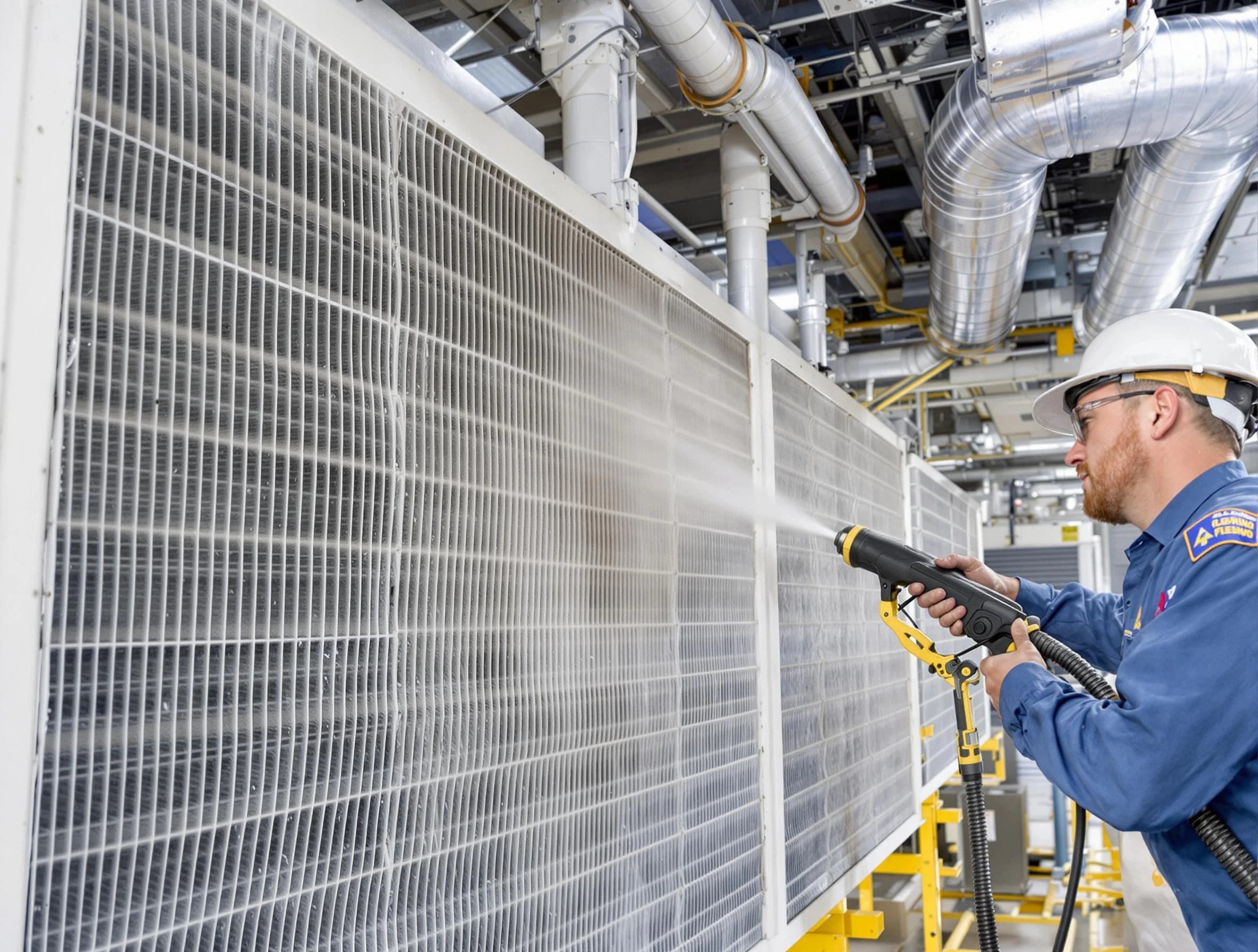 Professional commercial coil cleaning by Lakewood Air Duct Cleaning in Lakewood