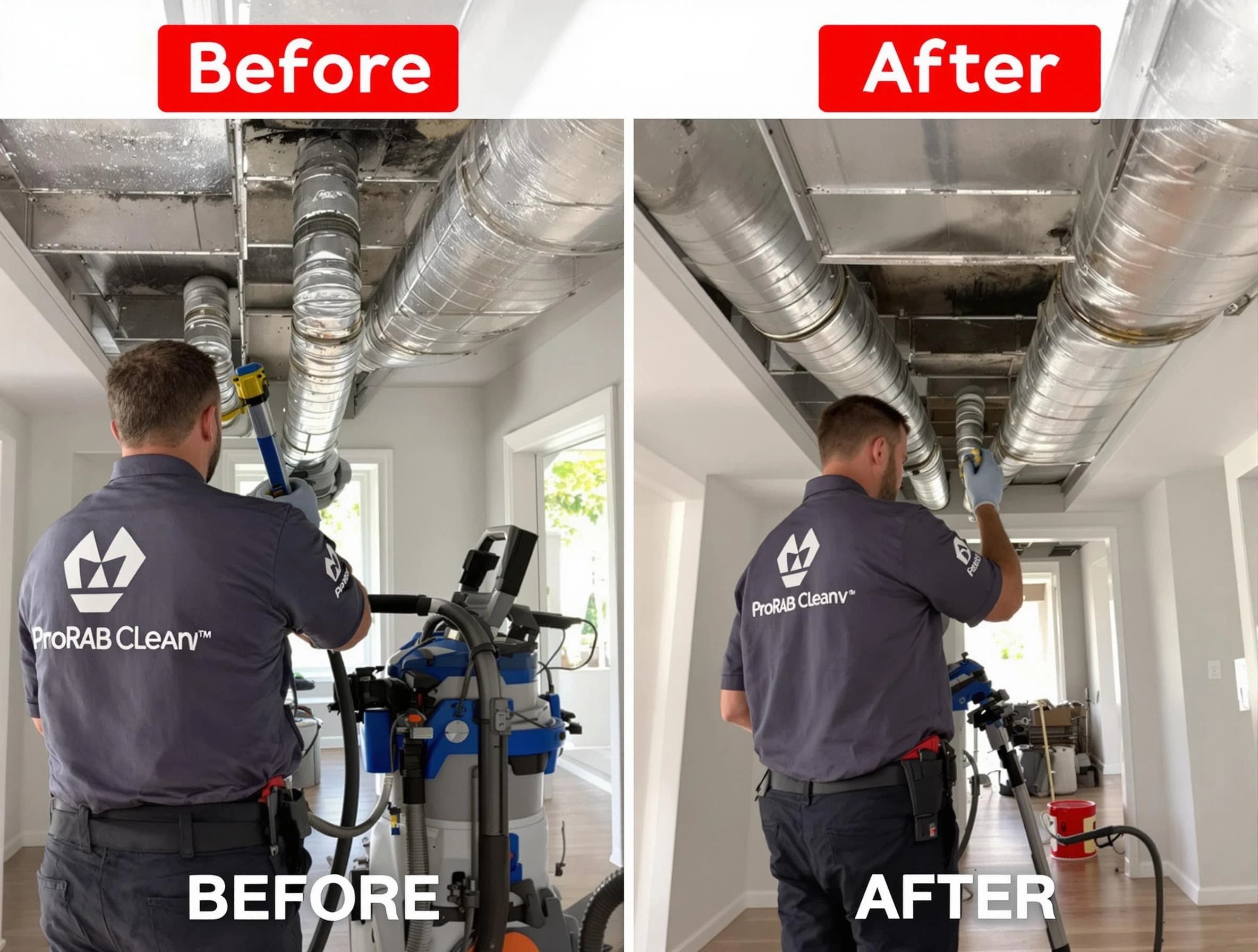Lakewood Air Duct Cleaning expert performing thorough residential duct cleaning in a Lakewood home